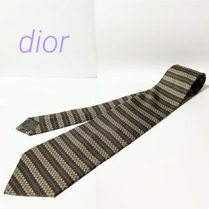 美品 Christian Dior ディオール ネクタイ 小 花 柄 シルク