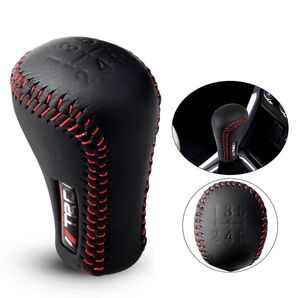 TRD 革巻 シフトノブ 5速MT用 ブラック レッドステッチ TOYOTA トヨタ GR d