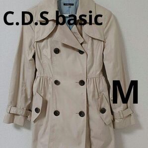 ●C.D.S basic シーディーエスベーシック トレンチコート ベージュ M