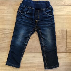 デニムパンツ ジーンズ ジーパン 90cm 裏起毛