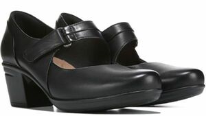 送料無料 Clarks 23cm メリージェーン パンプス ブラック レザー 革 フォーマル ヒール フォーマル ブーツ オフォス ブーティー ST36