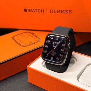 ☆美品 Apple Watch series9 HERMES 41mm 849 ブラック 黒 アップルウォッチ