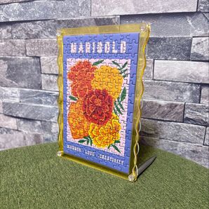 〒【価格見直し】Francfranc/フラワーパズルフレーム マリーゴールド【中古現状】※画像①のものが全てです