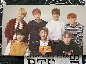 レア【即決】BTS　BBQ トレカ　メンバー全員　ALL　グループ　bb・q　バーベキューチキン　ググ　Ｖ　ジミン　ジン　公式　防弾少年団