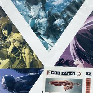 【ゴッドイーター from the TV Animation◆ノート＆ステッカー】GOD EATER アリサ レンカ ソーマ 橘サクヤ バンダイ バンプレスト 一番くじ