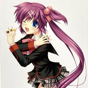 【リトルバスターズ!◆非売品ブロマイド】三枝葉留佳 Little Busters リトバス 樋上いたる Keyビジュアルアーツ 美少女PCゲーム ヒロインX1