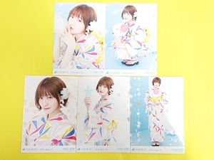 乃木坂46中田花奈【会場ランダム生写真5種コンプ】2018.July-II◆2018年7月第2弾◆浴衣◆座り+座りヨリ含む