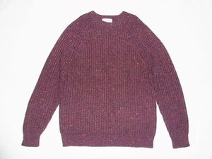 * 80s Vintage GAP Gap Clothing Co. Gap nep entering sweater sizeL bar gun ti*USA old clothes knitted old tag Old 90s