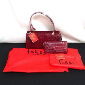Falchi NEW YORK フェルチ ニュ―ヨ―ク ハンドバック・財布 セット 新品未使用