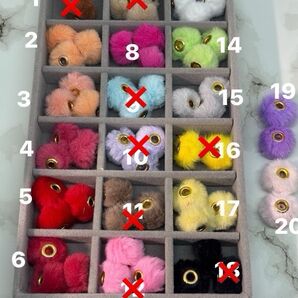 SALE!1個20円!カスタムボールペン ストラップ ビーズ もふもふロンデル