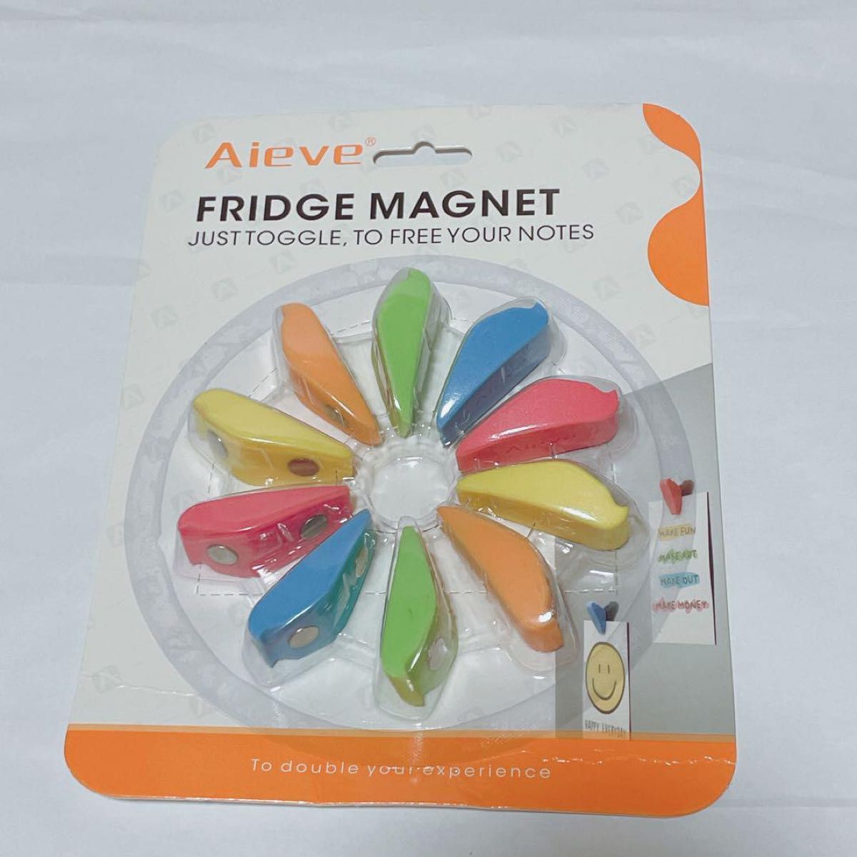 Aieve FRIDGE MAGNET カラフル マグネット 10個セット 未使用　　　