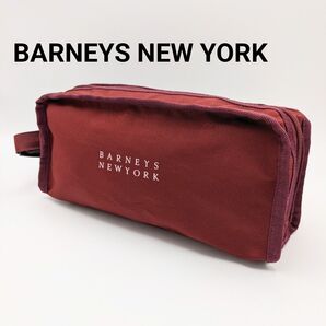 【希少】BARNEYS NEW YORK バーニーズニューヨーク ポーチ 赤