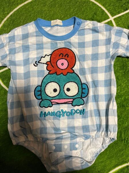 ハンギョドン半袖ロンパース70-80 サンリオ ショートオール