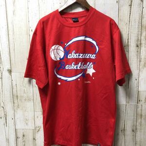 NAKAZAWA BASKETBALL 中沢 バスケットボール 半袖 Tシャツ LLサイズ レッド 赤