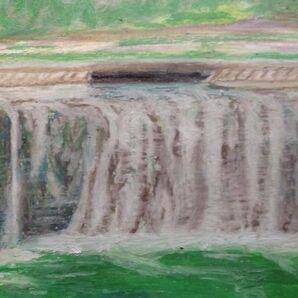 絵画 クレパス絵 風景画 インテリアアート