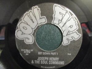 Joseph Henry & The Soul Command ： Get Down Part #1 7'' / 45s ★ N.Y.C 現行Funk ☆ c/w Moon Mission // 落札5点で送料無料