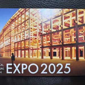 【万博会場内限定】EXPO2025 万博 ミャクミャク 記念切手 記念押印 記念スタンプ 限定ポストカード(大屋根リング)