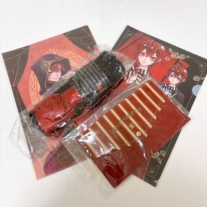 ツイステ ハーツラビュル寮 ヘアバンド ポーチ クリアファイル ツイステッドワンダーランド Disney