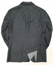 美品「Brilla per il gusto」3つボタン ノッチドラペル テーラードジャケット Charcoal-Gray SIZE:48 日本製_画像3