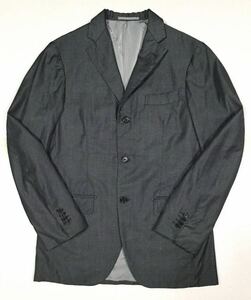 美品「Brilla per il gusto」3つボタン ノッチドラペル テーラードジャケット Charcoal-Gray SIZE:48 日本製