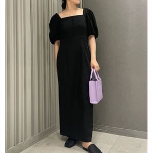 【FRAY.ID】フレイアイディー パフスリーブドレス ブラック サイズ0