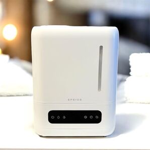 超音波式加湿器 4L大容量 上部給水式 UV除菌 銀イオン 抗菌静音 アロマ対応 ホワイト 白