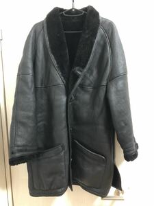 woolia ram leather mouton coat ranch coat 