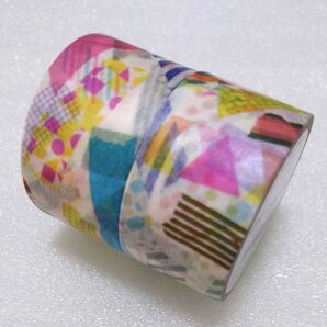 いろんなテープ mtlab イベント限定 マスキングテープ 未使用と中古 同柄 2巻 まとめ売り セット!カモ井製造 25ミリ幅程