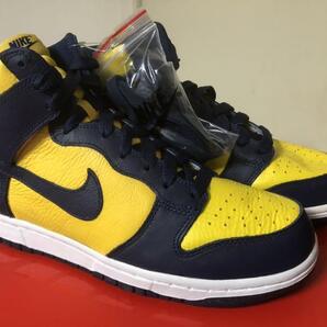 2016 NIKE DUNK RETRO QS 紺×黄 US8.5 新品 850477-700