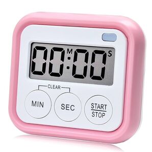可愛い×実用的 デジタルキッチンタイマー ピンク マグネット付き