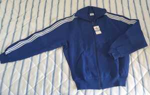 *adidas* jersey on * Descente product * the first period model rare! new goods unused * size 1* navy blue & white * junior high school student children's for * for women *