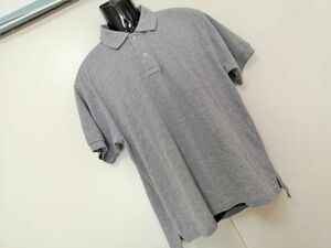 kkyj4452 ■ HILLCROP ■ ヒルクロップ ポロシャツ カットソー トップス 半袖 鹿の子 グレー L