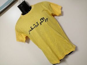 kkyj4612 ■ SILKROAD ■ シルクロード Tシャツ カットソー トップス 半袖 コットン 黄色 イエロー M