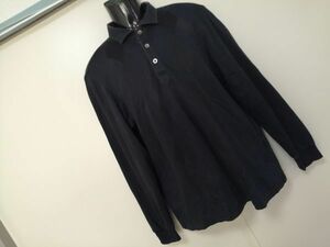 kkyj4619 ■ 23区 SPORT ■ シャツ カットソー トップス 長袖 アーガイル 黒 XL