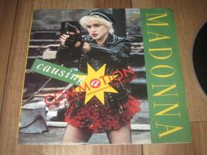 MADONNA マドンナ CAUSING A COMMOTION c／w JIMMY,JIMMY 米 EP ヒクチャー・スリーヴ付き PS付き 
