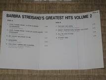 バーブラ・ストライザンド グレイテスト・ヒッツ Vol.2 Barbra Streisand's GREATEST HITS VOLUME 2 国内 カセット カセットテープ 通販_画像3