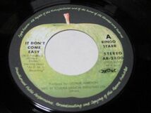 リンゴ・スター RINGO STARR 明日への願い IT' DON'T COME EASY AR-2800 東芝音工 東芝EMI ￥500 ビートルズ BEATLES ジョージ・ハリスン_画像4