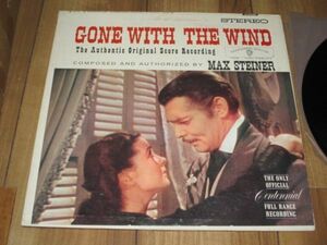 GONE WITH THE WIND 風と共に去りぬ 米 LP WS 1322 金ラベル STEREO マックス・スタイナー ミュアー・マシソン ロンドン・シンフォニア