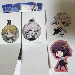 文豪ストレイドッグス 文スト セリア シール ステッカー めじるしチャーム アクリルキーホルダー 国木田独歩 中島敦 与謝野晶子