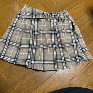チェック キュロット130cm