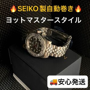 【新品】自動巻き メンズ 腕時計 高級感 重厚ステンレス ヨットマスター 1651 シルバー ジュビリー