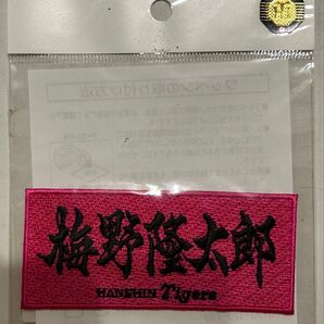 阪神タイガース 梅野隆太郎捕手 刺繍 ワッペン