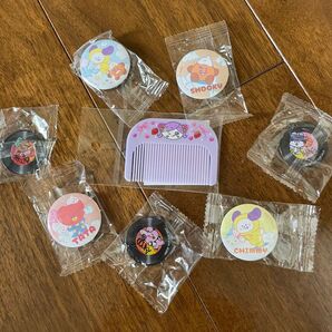 くら寿司 BT21 オリジナル缶バッジandマグネット8点セット BTS ビッくらポン!しなこちゃんレアクシおまけ付き 缶バッジ