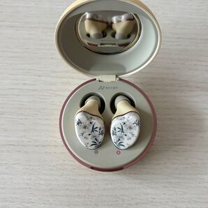 AVIOT TE-D01i ワイヤレスイヤホン 花柄(カバー変更可),ケース付き