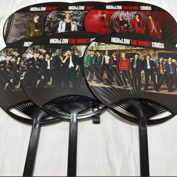 HiGH&LOW THE WORST CROSSの団扇5種6本セット