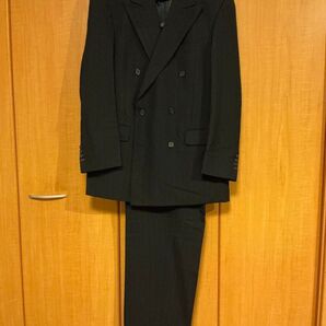 バーバリー(MADE IN USA)紺ストライプ ダブルブレストスーツ BURBERRY made in USA