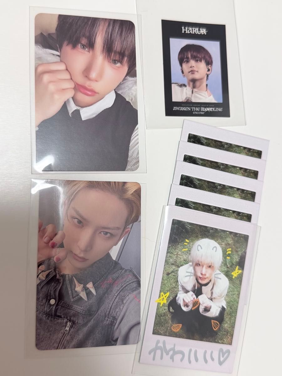 Back to life &TEAM 会場限定 CD アプグレ トレカ ステッカー チェキ 特典 ハルア HARUA エンティーム