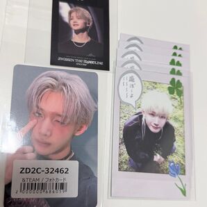 Back to life &TEAM アプグレ トレカ ステッカー チェキ ユニバ 特典 ジョー JO