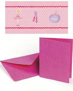 B ◆クラフト 〈カードキット〉 ピンク バレエ◆新品、未使用♪
