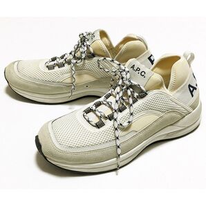 A.P.C. Run Around スニーカー CM27.6 EU42 ロゴ メッシュ アーペーセー